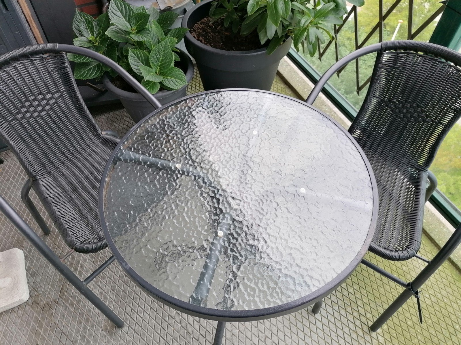 bistro set, Tuin en Terras, Ophalen, Gebruikt, Overige materialen, 2 zitplaatsen