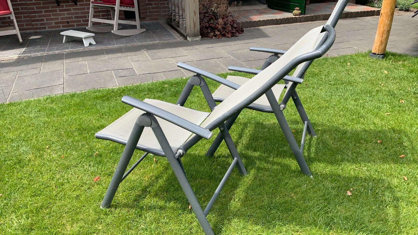 Tuinstoelen, Tuin en Terras, Ophalen, Gebruikt, Aluminium, Verstelbaar