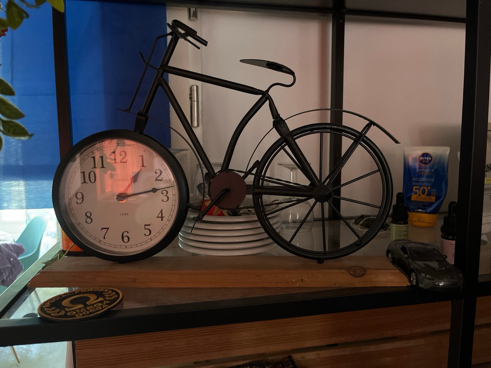Stijlvolle Klok met Fietsdesign, Antiek en Kunst, Ophalen of Verzenden