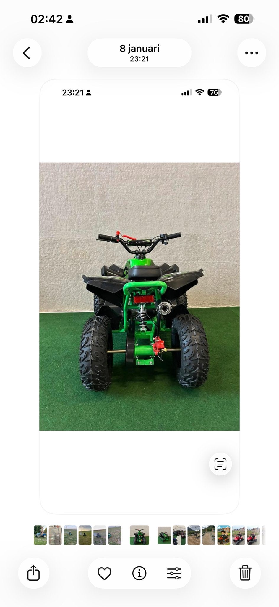 Groene Kinderquad - 50cc met begrenzing, Ophalen of Verzenden