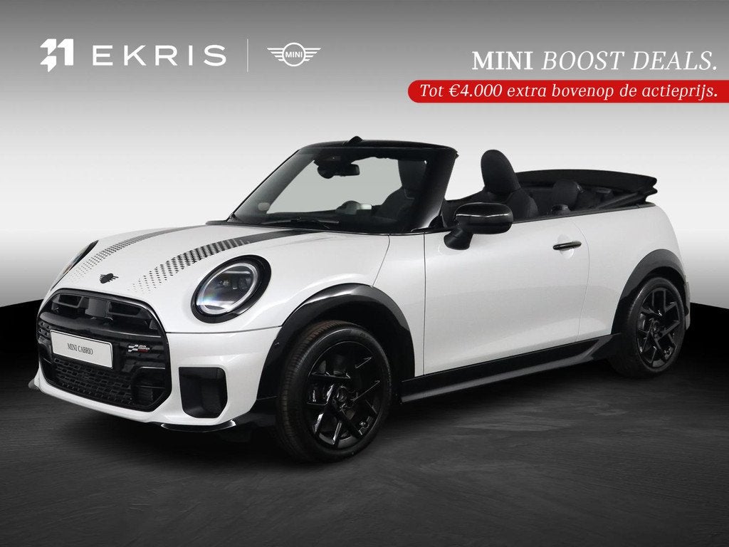 MINI Cooper Cabrio C | JCW Uitvoering | Pakket M | Head up D, Auto's, Mini, 1998 cc, Cabriolet, 4 stoelen, Sportstoelen