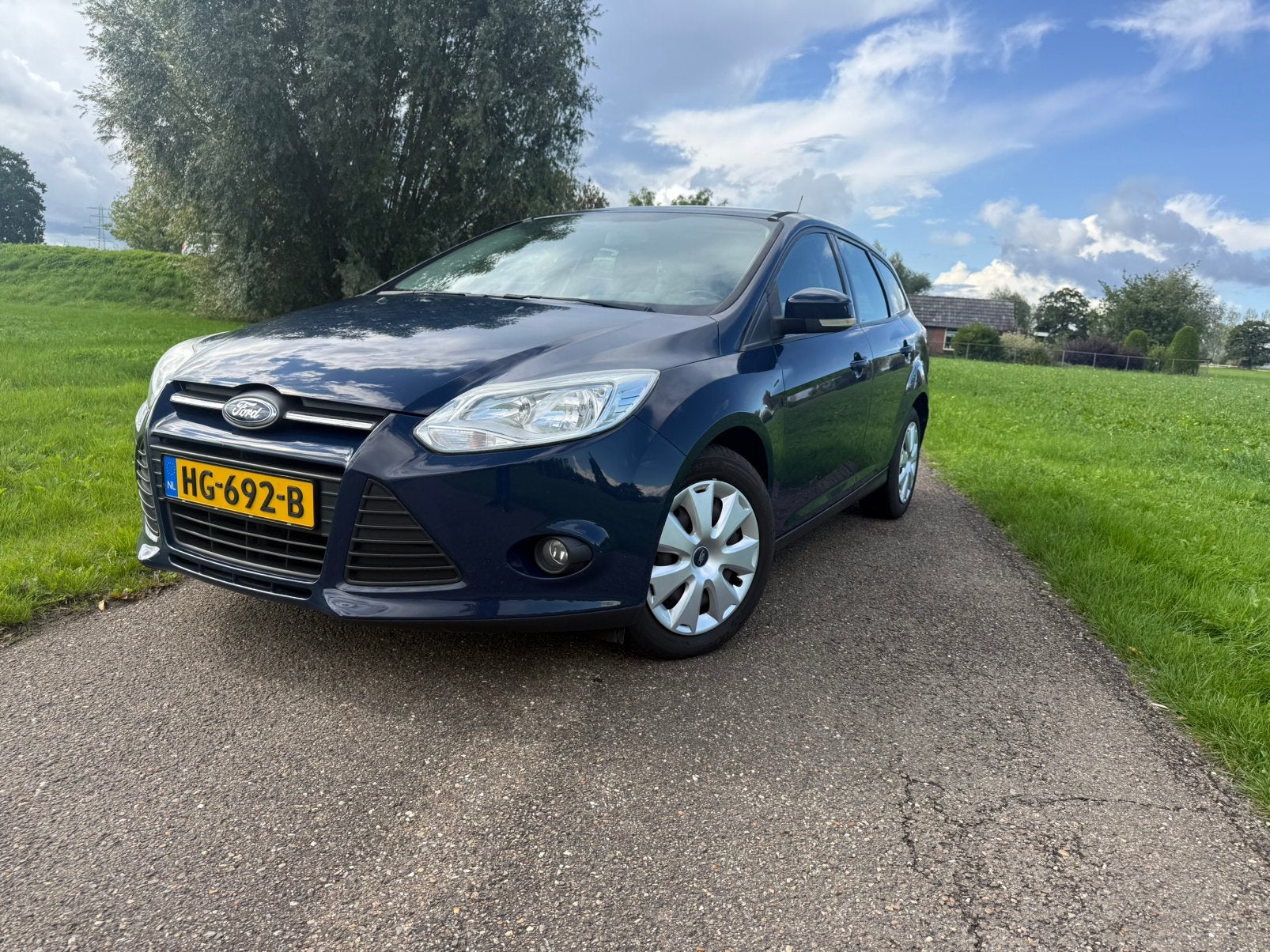 Ford Focus 1.0 Ecoboost 74KW Wagon 2014 Blauw, Auto's, Blauw, 100 pk, Handgeschakeld, 998 cc