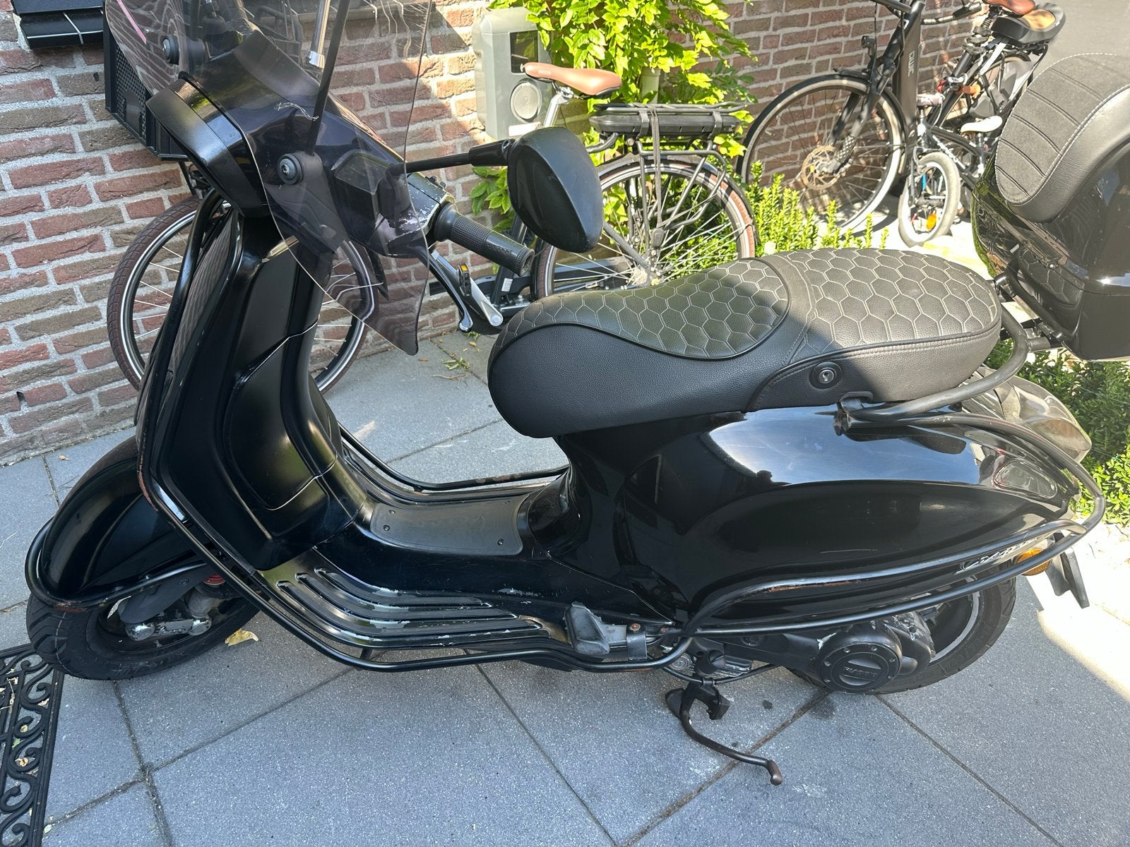 Vespa Sprint Iget 2019 - Zwart - Vol Opties, Fietsen en Brommers, Ophalen, Gebruikt, Overige modellen, Maximaal 45 km/u