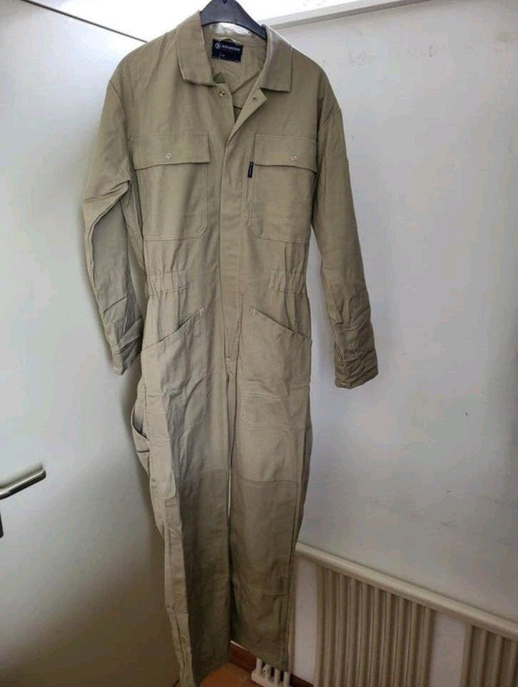 Berendsen werkoverall, khaki - maat 48 - NIEUW!, Ophalen of Verzenden, Nieuw