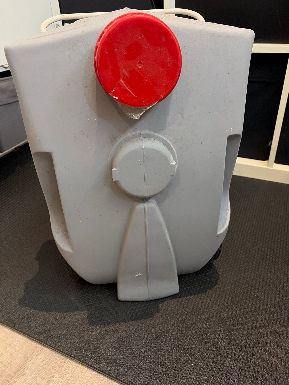 Mobiele afvalwatertank met wielen voor camper/caravan, Ophalen of Verzenden, Gebruikt