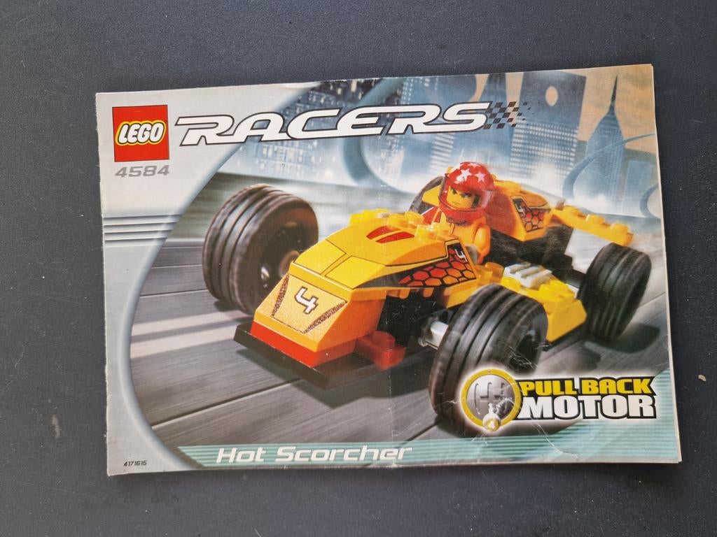 LEGO Racers 4584 Instructieboekje, Gebruikt, Lego, Accessoire, Ophalen of Verzenden