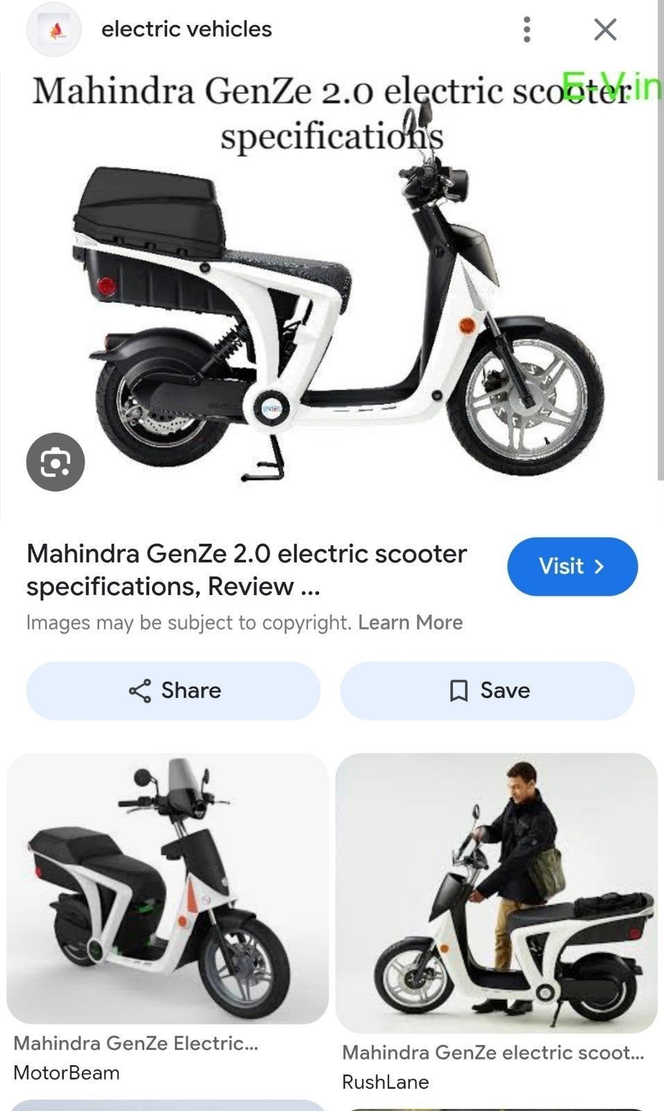 Aluminium e-scooter frame - Peugeot genze 2.0 op kenteken, Ophalen, Zo goed als nieuw, Elektrisch, Peugeot