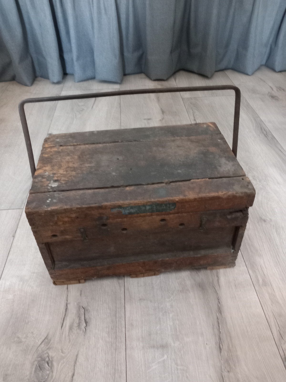 Oud, antiek kistje, Huis en Inrichting, Woonaccessoires | Kisten, Ophalen, Gebruikt, Minder dan 50 cm