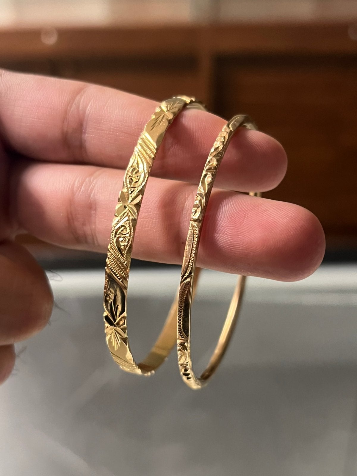 18 karaat gouden armbanden massief Marokkaans, Ophalen of Verzenden, Zo goed als nieuw, Goud
