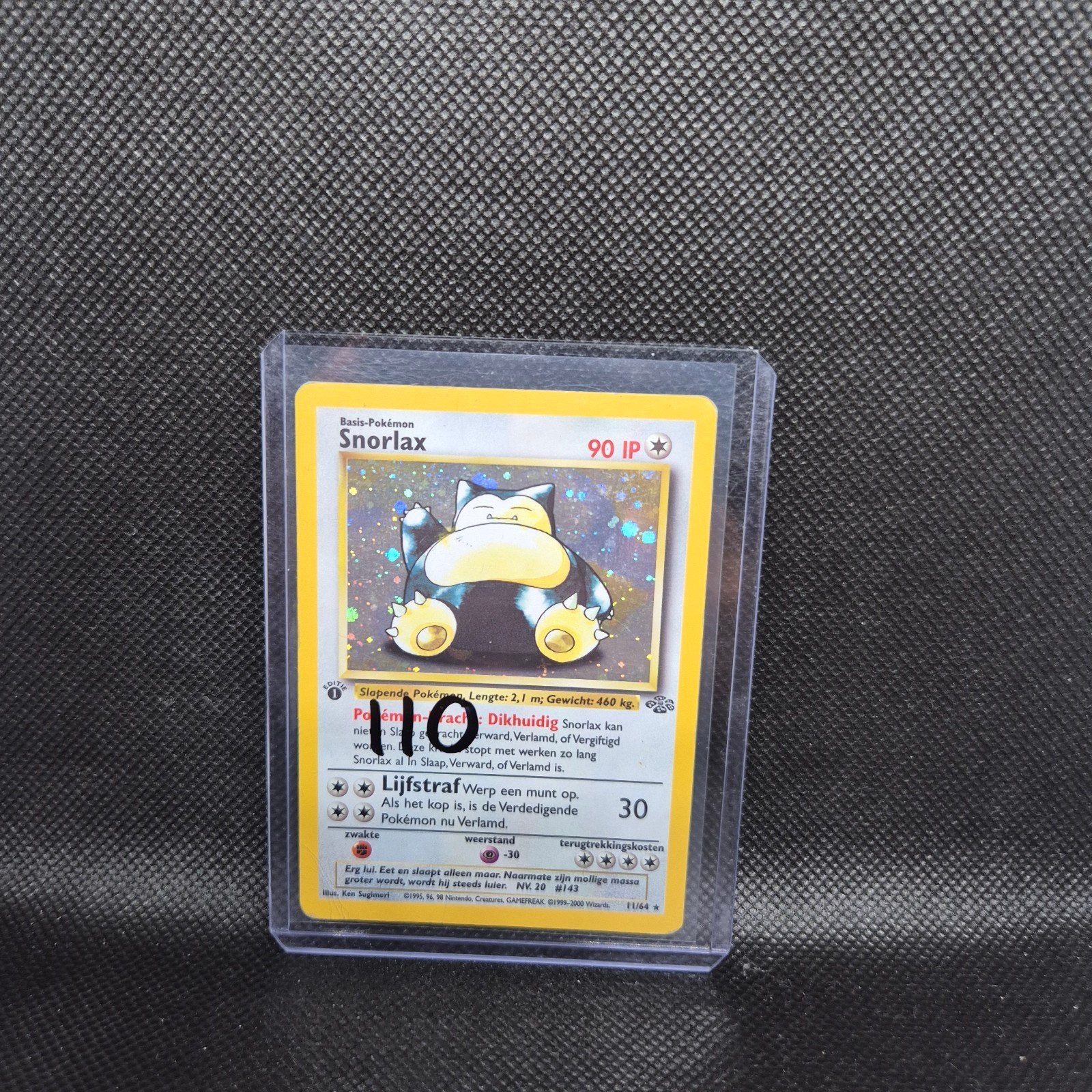 Snorlax 1st Edition NL Jungle, Ophalen of Verzenden, Zo goed als nieuw
