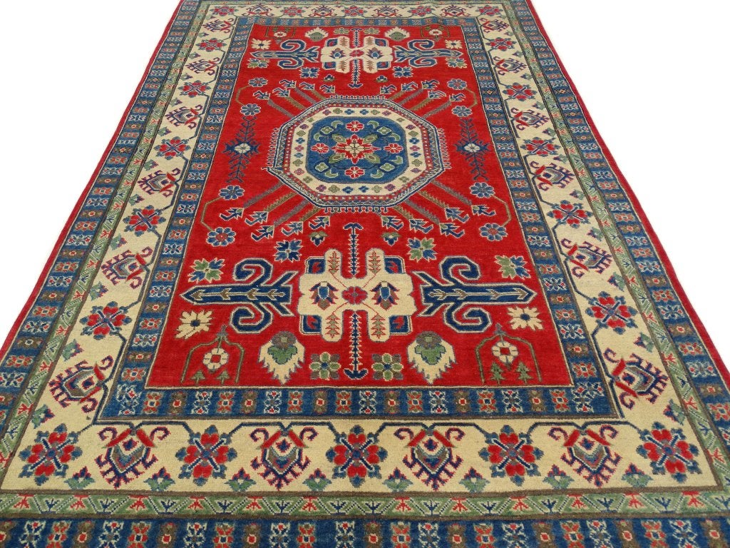 Perzisch tapijt - Kazak - 275 x 182 cm - Handgeknoopt, -, Crème, -, 150 tot 200 cm