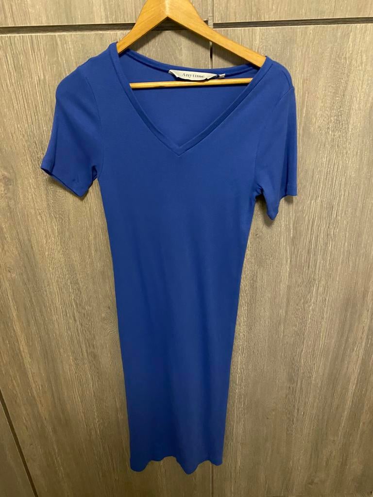 jurk Anytime maat M, Kleding | Dames, Jurken, Ophalen of Verzenden, Zo goed als nieuw, Zwart, Boven de knie