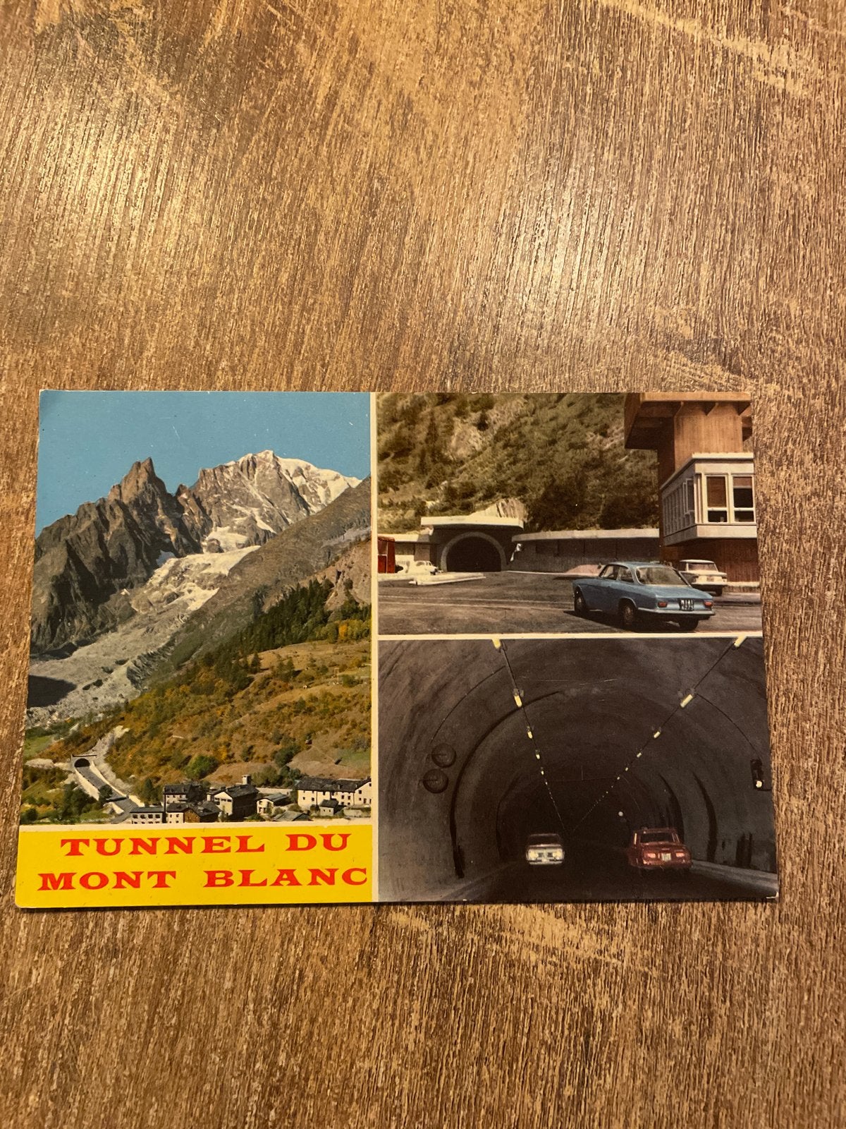 Vintage Ansichtkaart Tunnel du Mont Blanc (Jaren '60), Ophalen of Verzenden, 1960 tot 1980, Ongelopen, Frankrijk