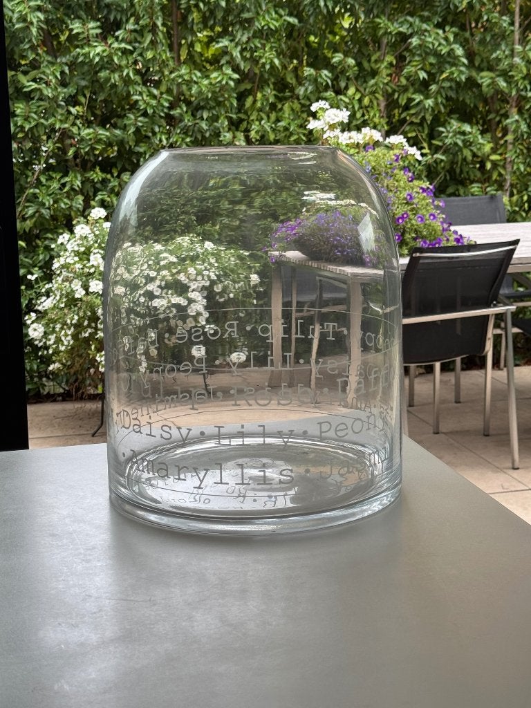 Mooie glazen vaas, Ophalen, Nieuw, Transparant, Glas