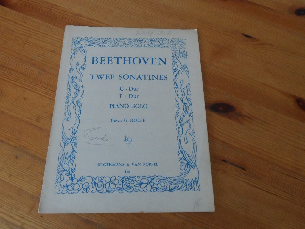 Beethoven - sonatines, Gebruikt, Klassiek, Piano, Ophalen of Verzenden