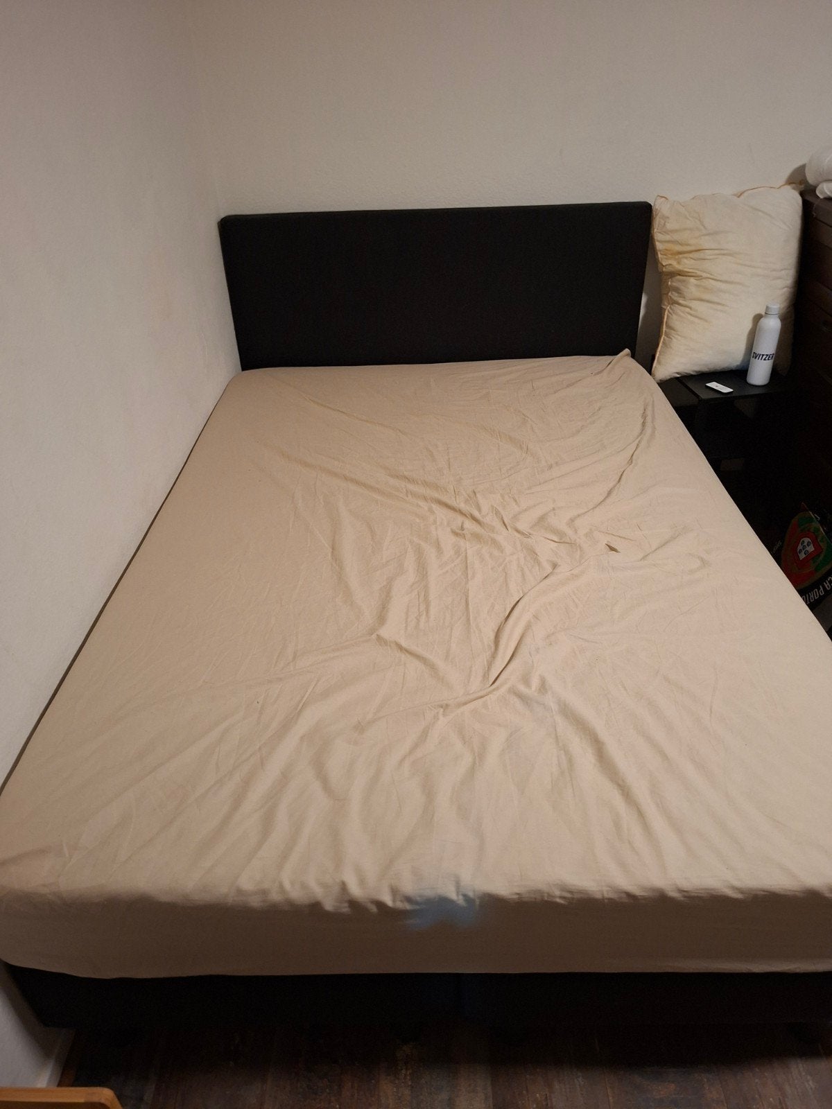 Boxspring 140 cm, Ophalen, Zo goed als nieuw, Tweepersoons, 140 cm