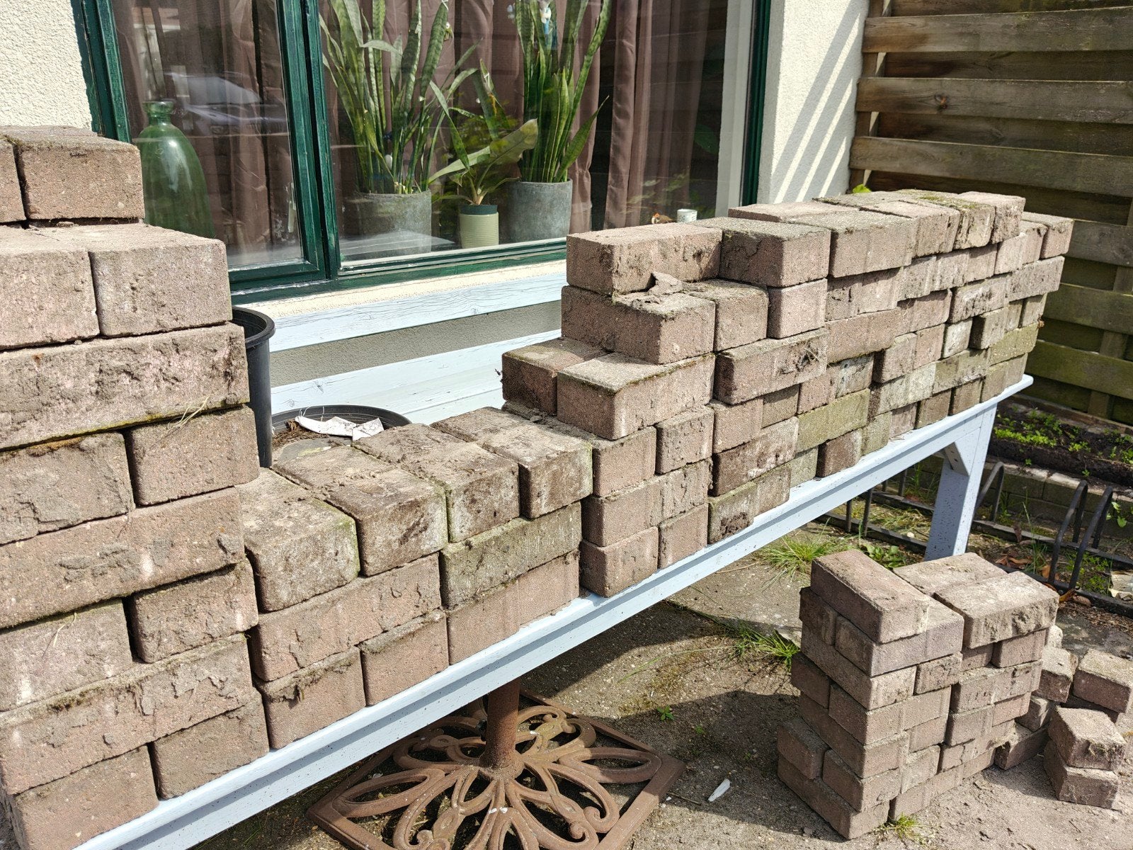 Gratis klinkers, meer dan 100 stuks, ophalen Leeuwarden, Ophalen of Verzenden, Gebruikt, 5 tot 10 m², Klinkers