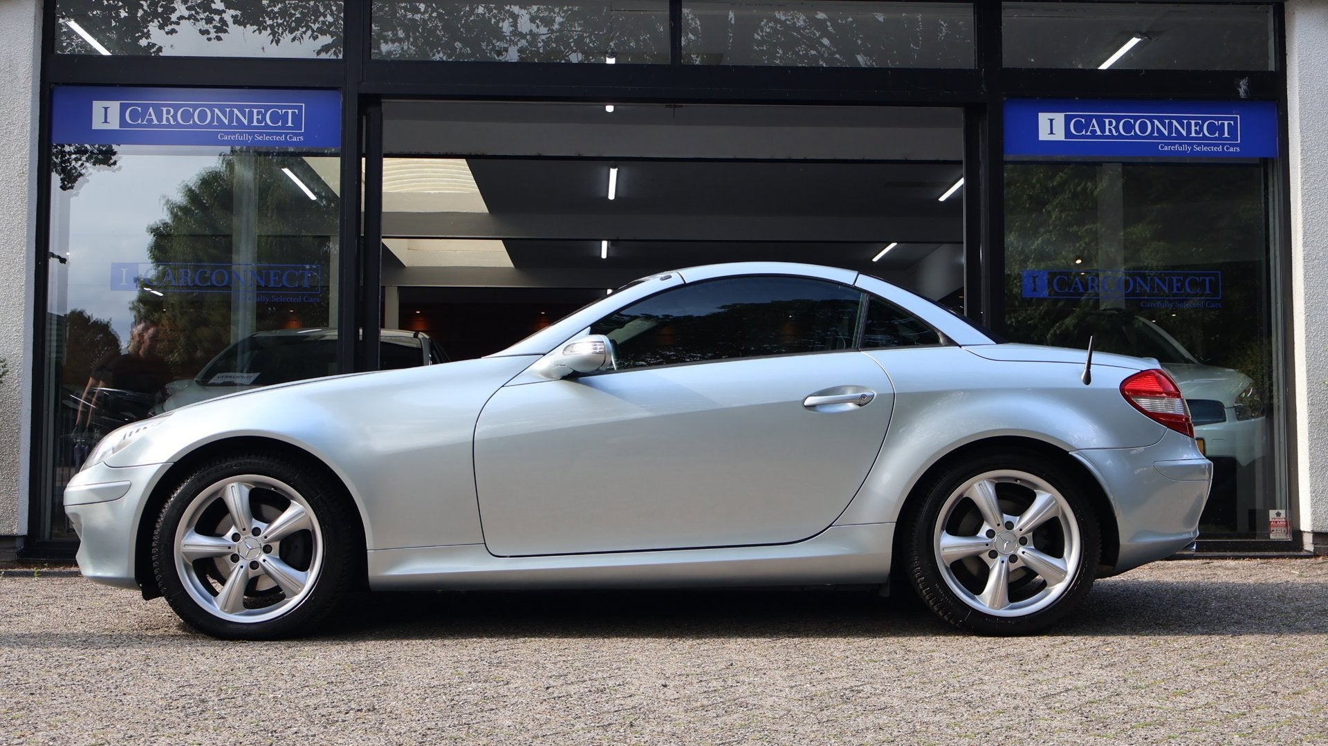 Mercedes-Benz SLK-klasse 200 K. 163pk|Leder|memory|Prins LPG, Auto's, Achterwielaandrijving, Gebruikt, Zwart, 4 cilinders
