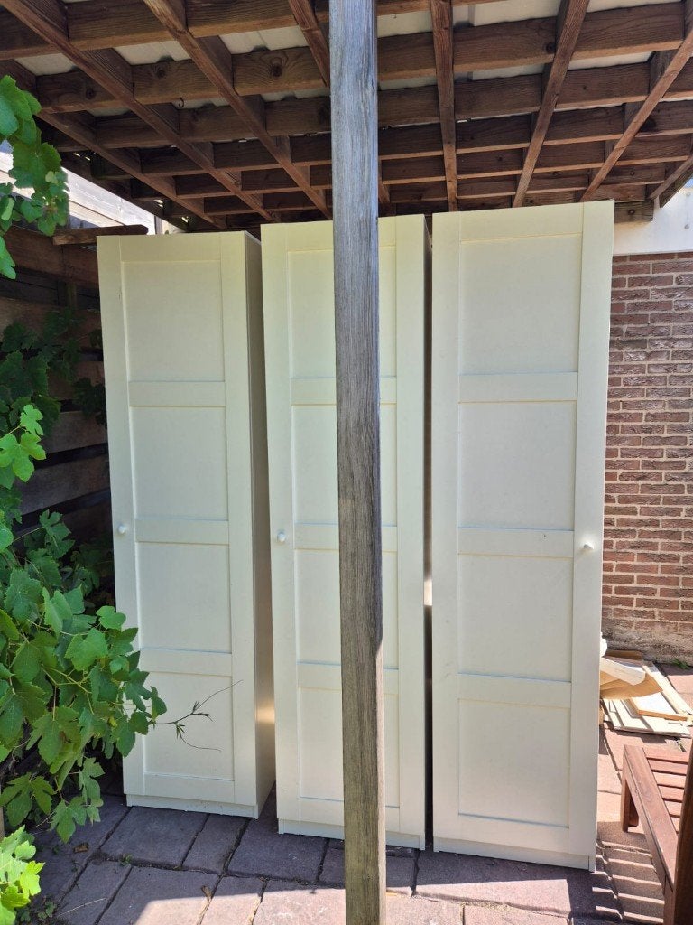 PAX kledingkast Ikea Wit, Huis en Inrichting, Kasten | Kledingkasten, Ophalen, Gebruikt, Met plank(en), 150 tot 200 cm
