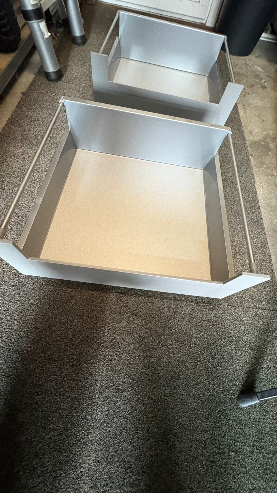 2x binnenlades en geleiders, Huis en Inrichting, Keuken | Keukenelementen, Wit, Zo goed als nieuw, Minder dan 100 cm, 50 tot 75 cm