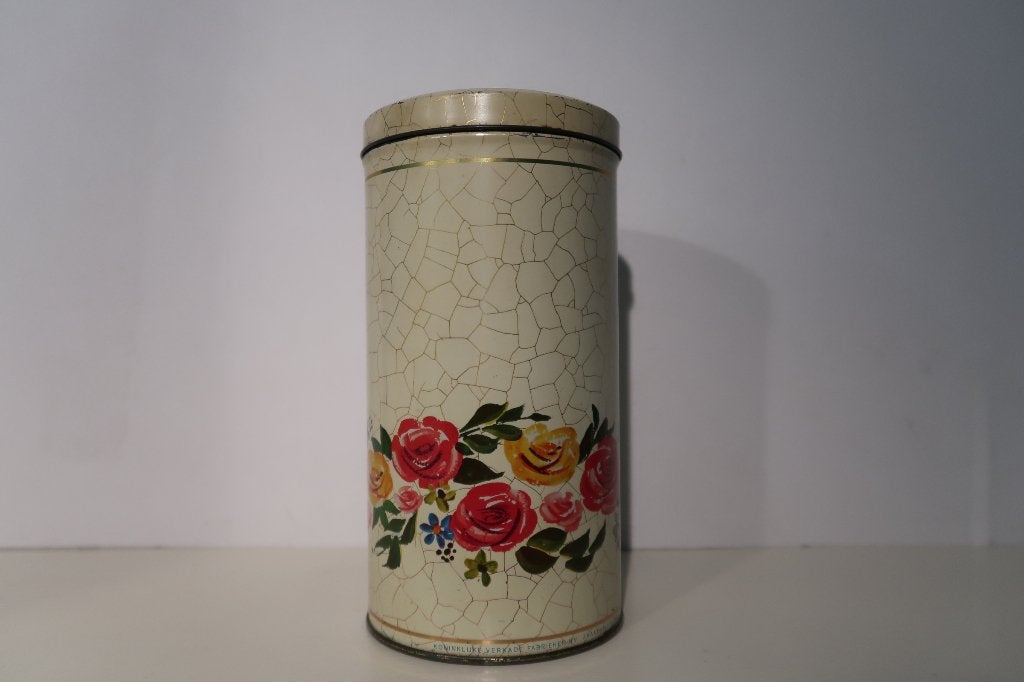 Vintage beschuitblik van Verkade, Verzamelen, Ophalen of Verzenden, Gebruikt, Beschuit, Verkade