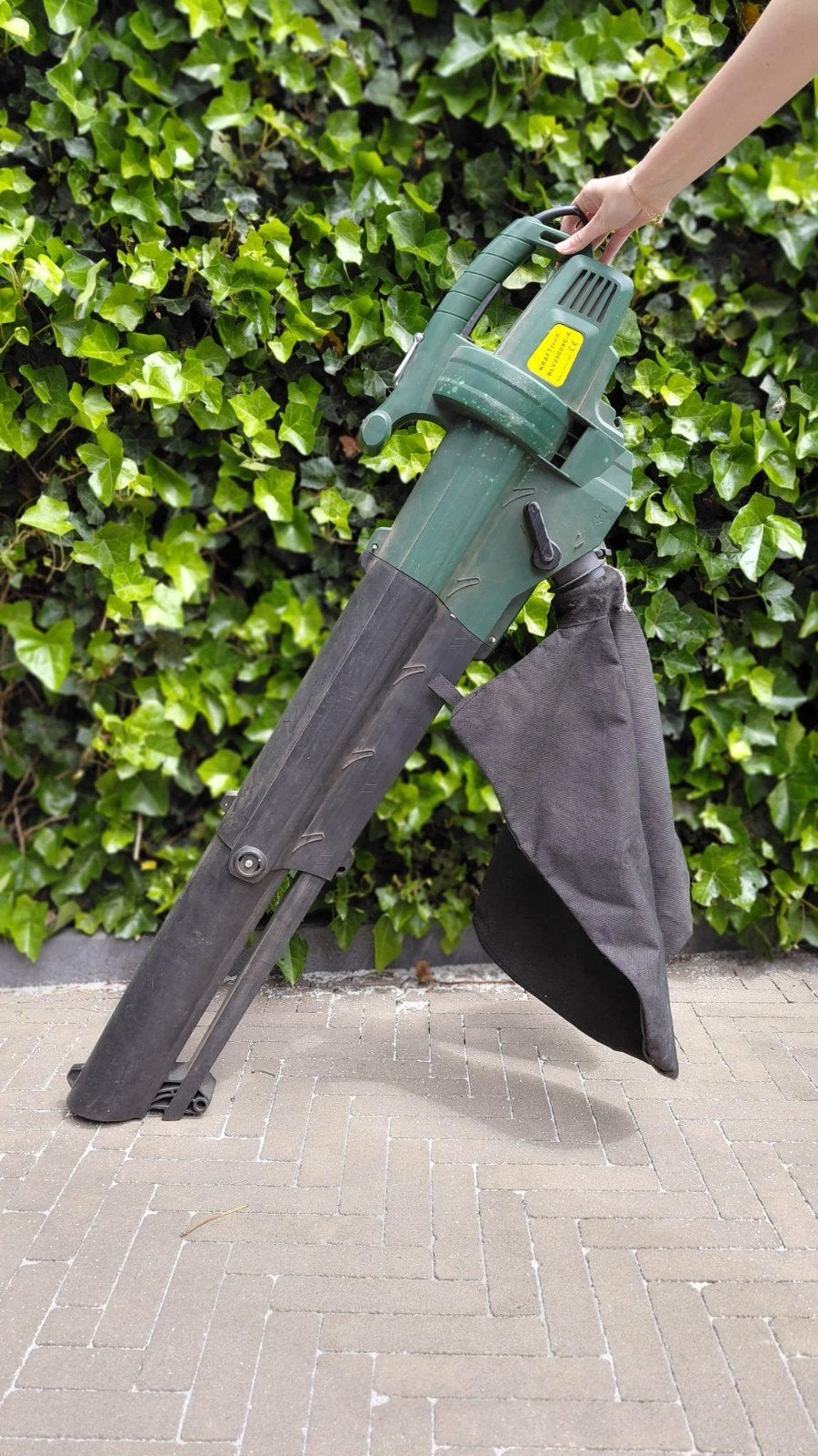 Bladblazer Kraft tech, Tuin en Terras, Bladblazers, Ophalen, Gebruikt, Met opvangzak, Handgedragen