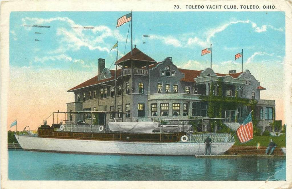 381-174-015 Ohio Toledo Yacht Club, Verzenden, Voor 1920, Overig Europa