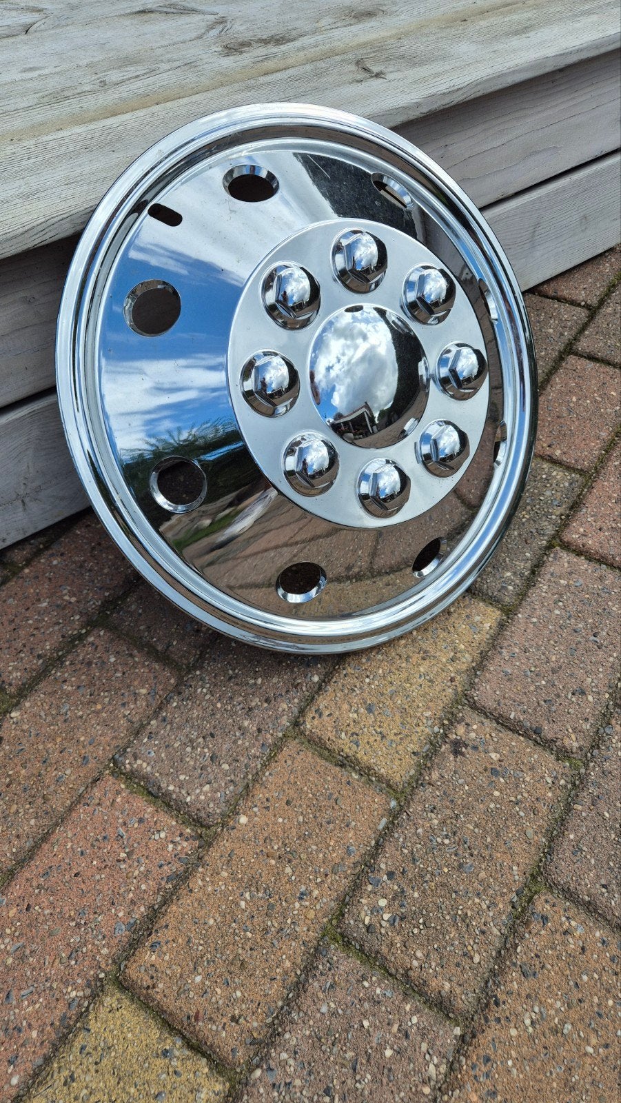 Chrome 16 inch wieldop / sierdeksel – type KT-231, Auto diversen, Ophalen, Zo goed als nieuw