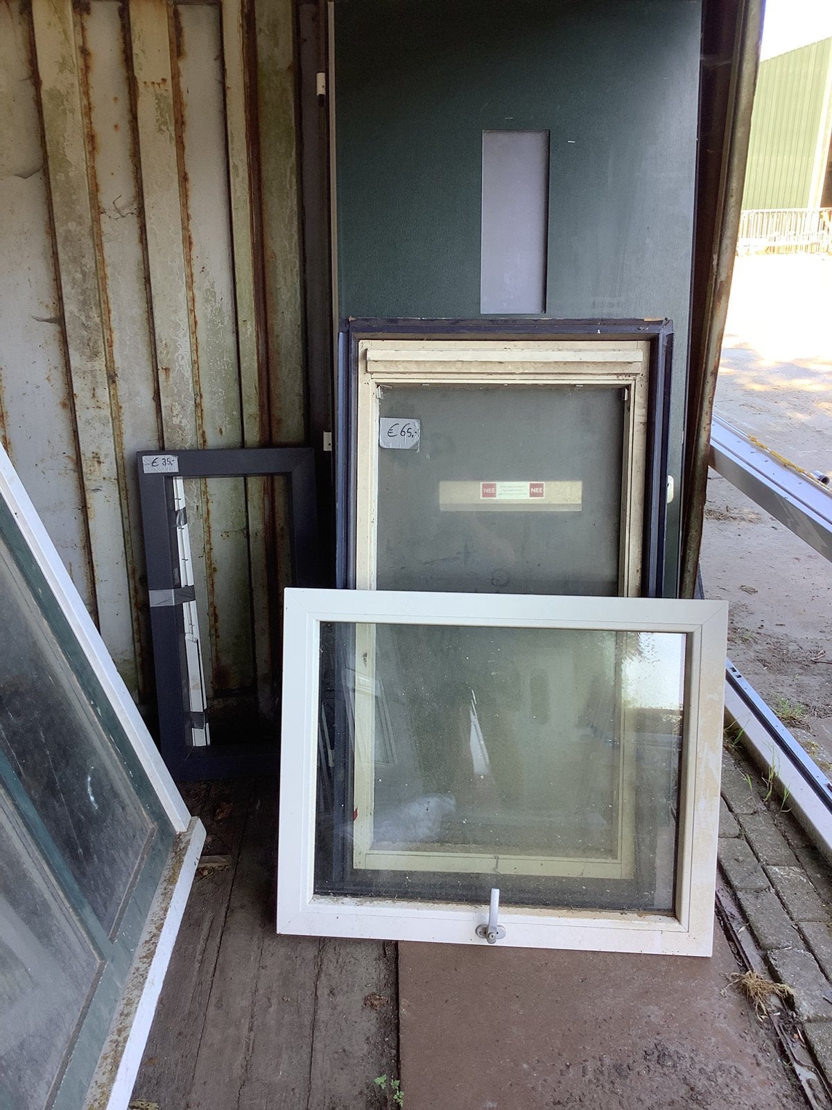Diverse kunststof kozijnen en deuren., Doe-het-zelf en Verbouw, Ophalen, Gebruikt, ., Overige typen