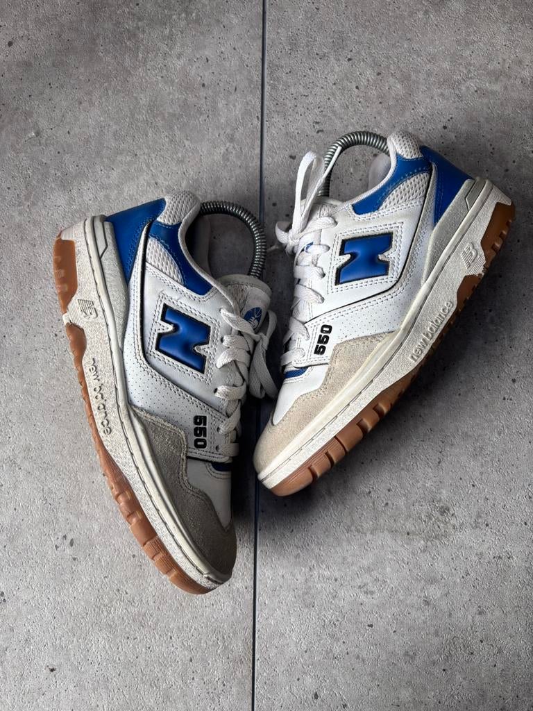 New Balance 550 White Blue Agate 37, Ophalen of Verzenden, Zo goed als nieuw, Wit, Sneakers of Gympen