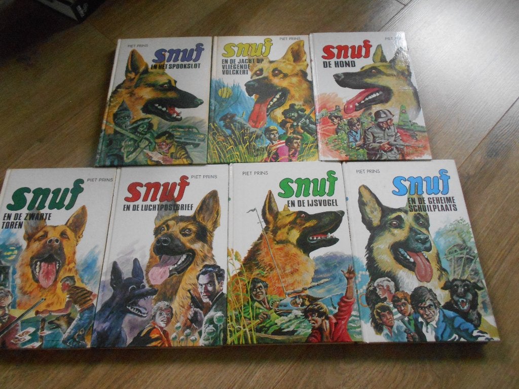 Piet Prins 7 verschillende Snuf boeken, Ophalen of Verzenden, Zo goed als nieuw, Fictie algemeen