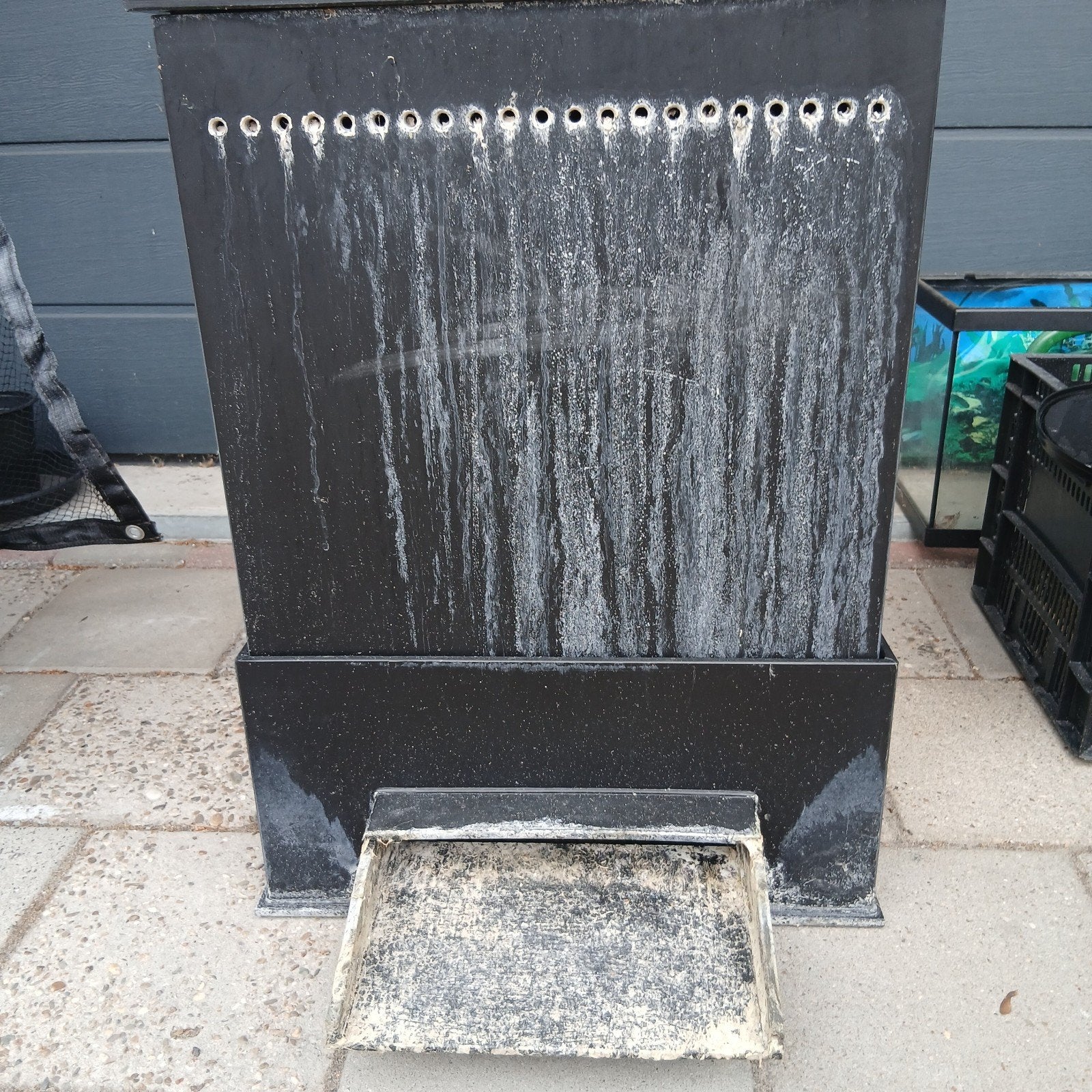 trickle filter met inhoud, Ophalen, Gebruikt