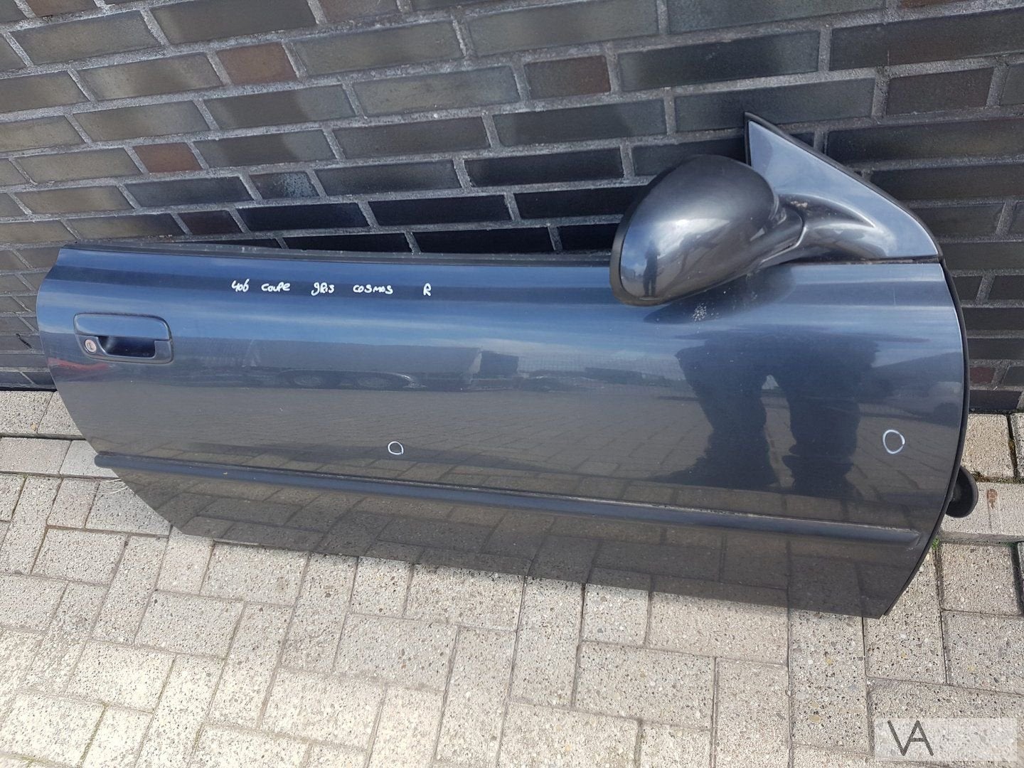 Peugeot 406 coupe 1997-2004 portier deur rechts Gris Cosmos, Auto-onderdelen, Carrosserie en Plaatwerk, Gebruikt, -, Deur, -