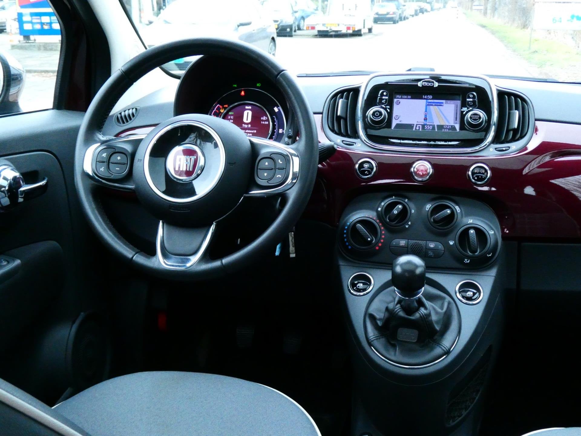 Fiat 500 1.2 500S Facelift 4-Cilinder Airco Navi Digitaal Da, Auto's, Fiat, Voorwielaandrijving, Stof, 840 kg, Bedrijf