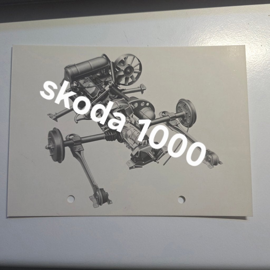 Skoda 1000 - technische documentatie, Verzenden