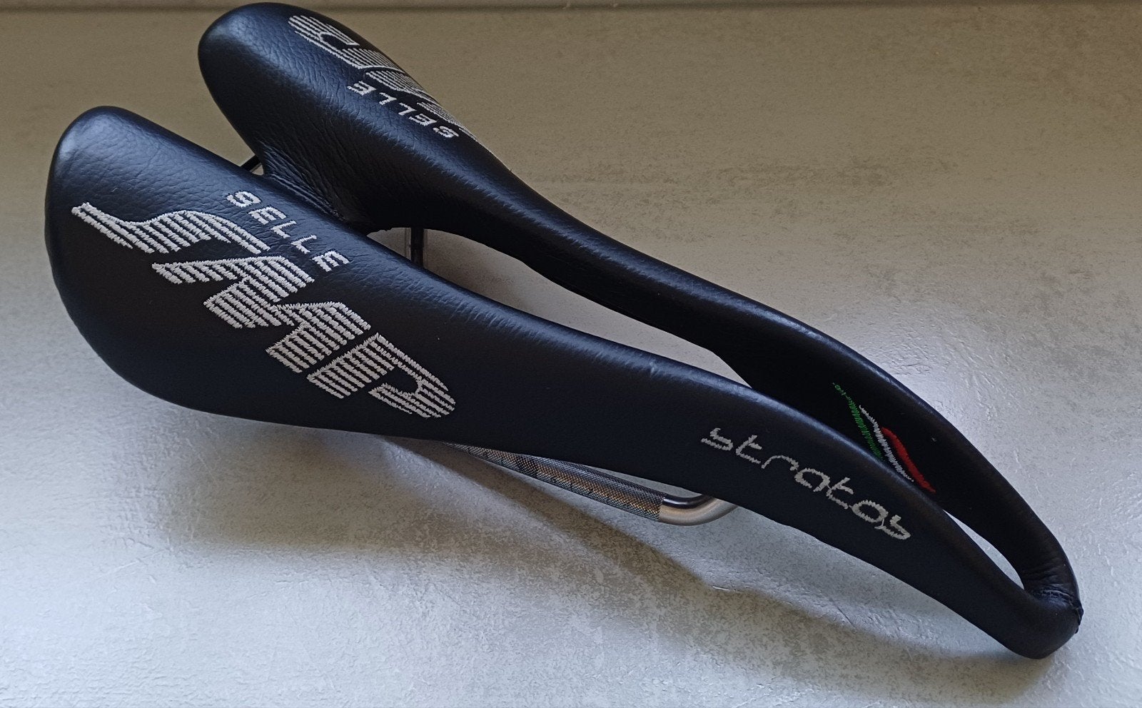 Mooi Selle SMP Stratos Zadel  voor racefiets of Mtb., Fietsen en Brommers, Gebruikt, Leer, Racefiets, Selle SMP