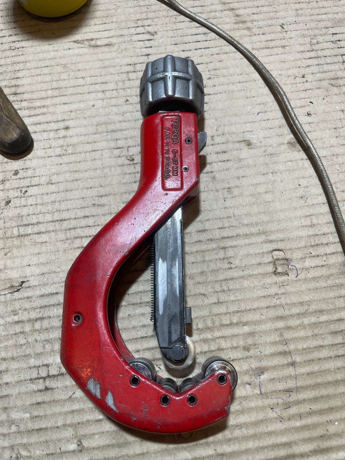 Reed TC2QA Pijpsnijder 6-67mm, Doe-het-zelf en Verbouw, Gereedschap | Handgereedschap, Ophalen, Gebruikt, Snijgereedschap, Overige merken
