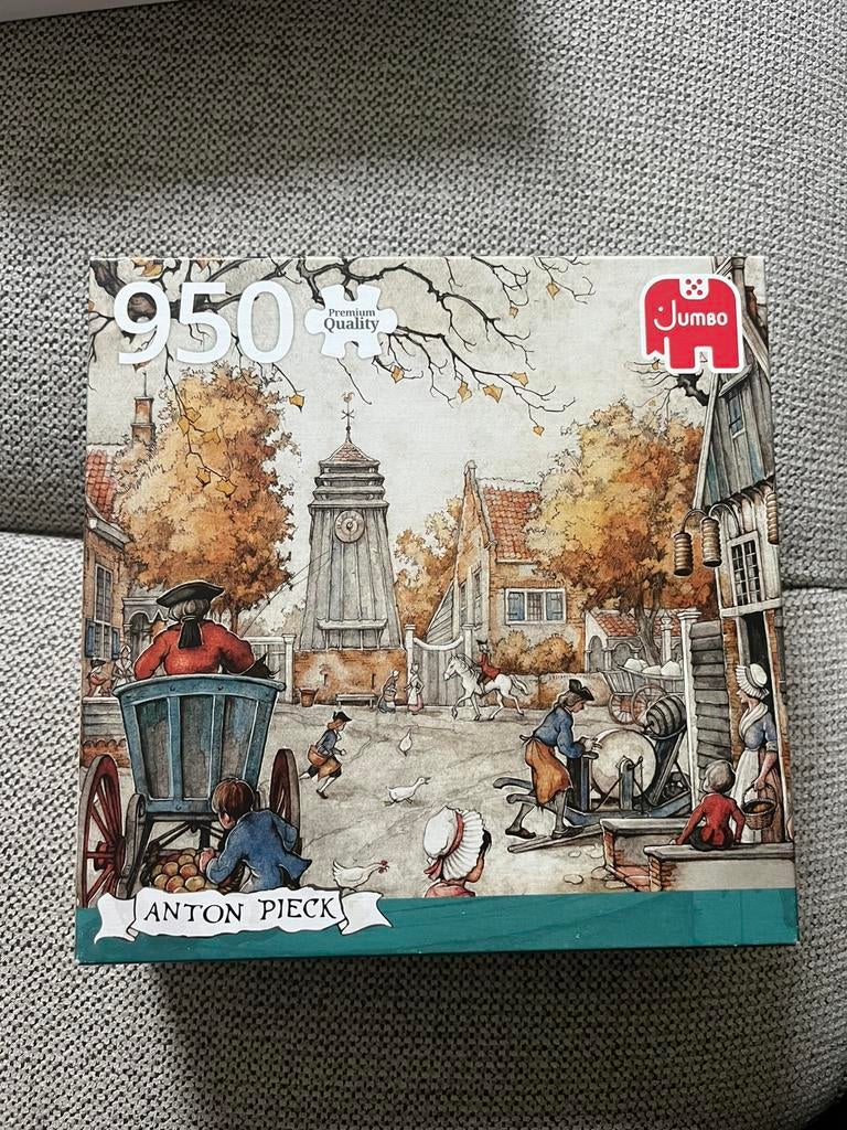 Te koop: Anton Pieck puzzel, Jumbo, The Village Square, Hobby en Vrije tijd, Ophalen of Verzenden, 500 t/m 1500 stukjes, Nieuw