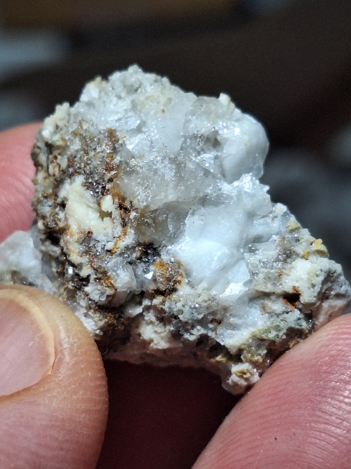 WITTE SMITHSONIET, TSUMEB, Ophalen of Verzenden, Mineraal