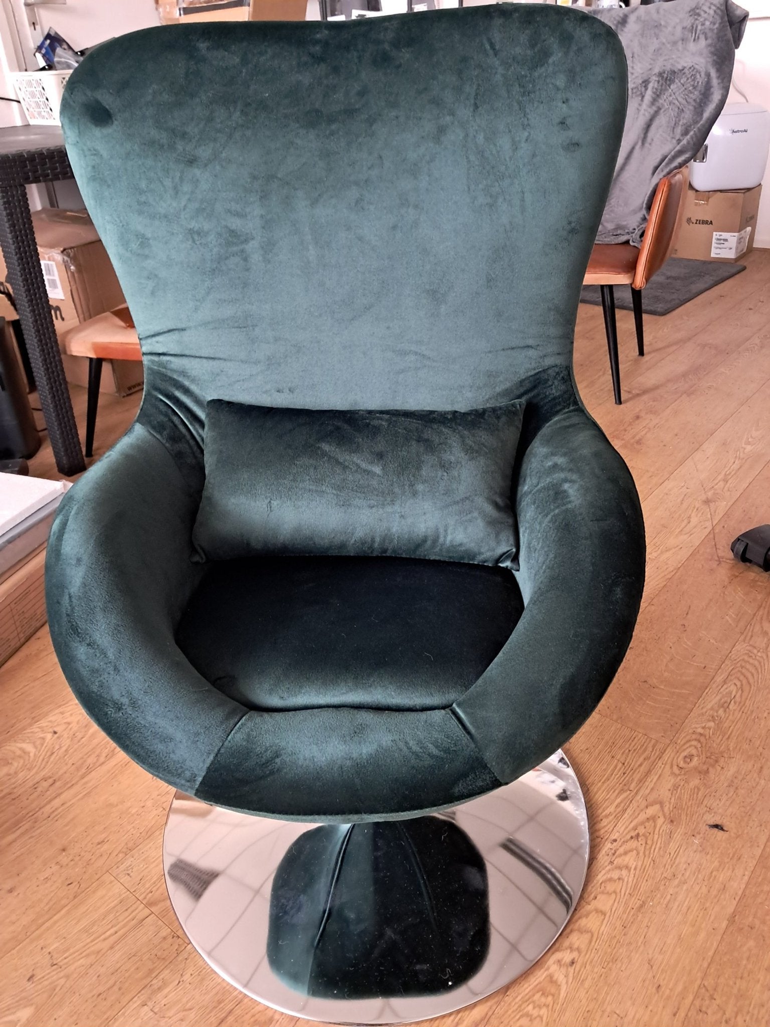 Nieuwe velvet draaifauteuil, Ophalen of Verzenden, Nieuw