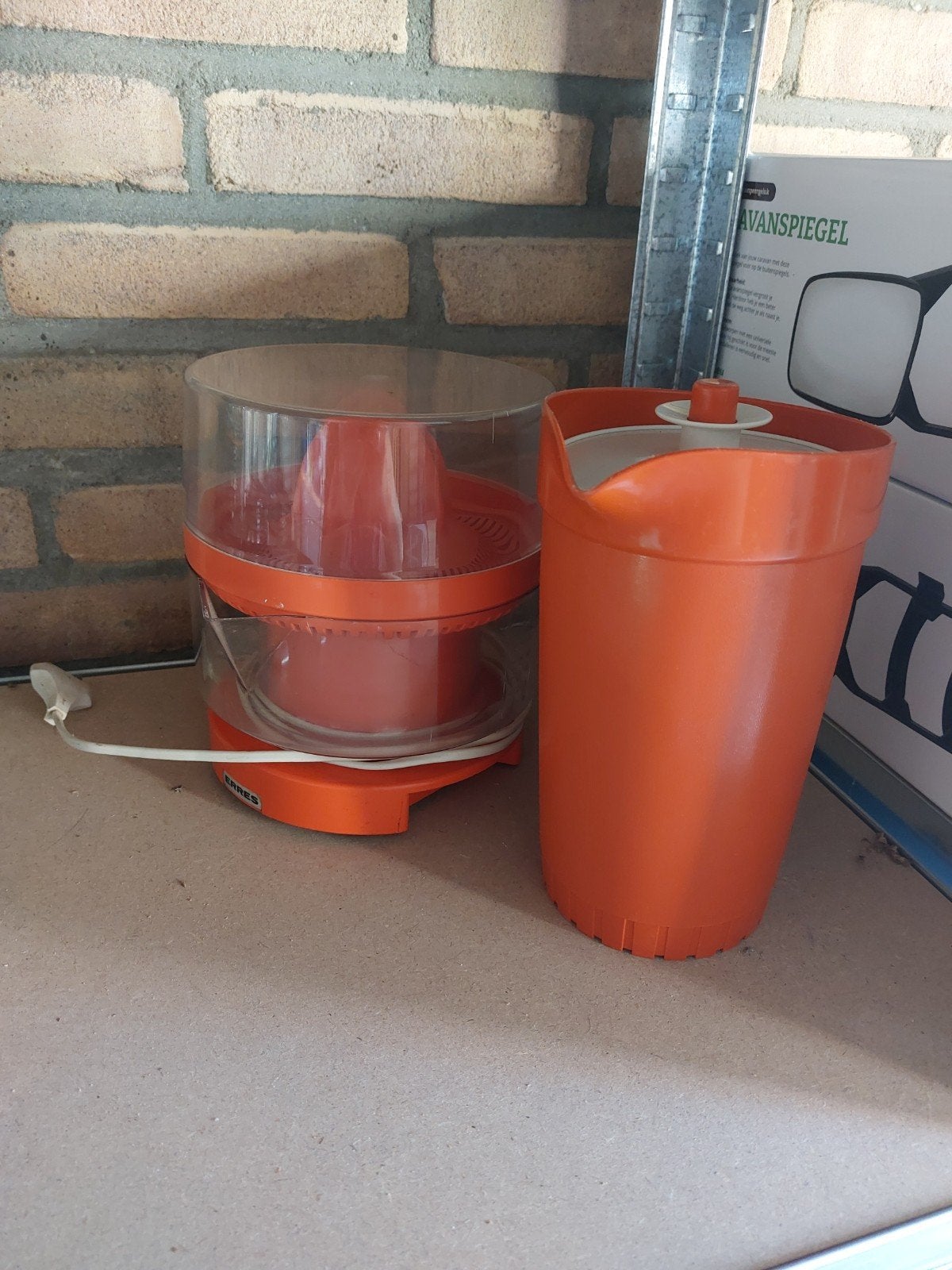Vintage Erres Citruspers - Oranje Elektrisch, Ophalen of Verzenden, Gebruikt, Elektrisch, Citruspers