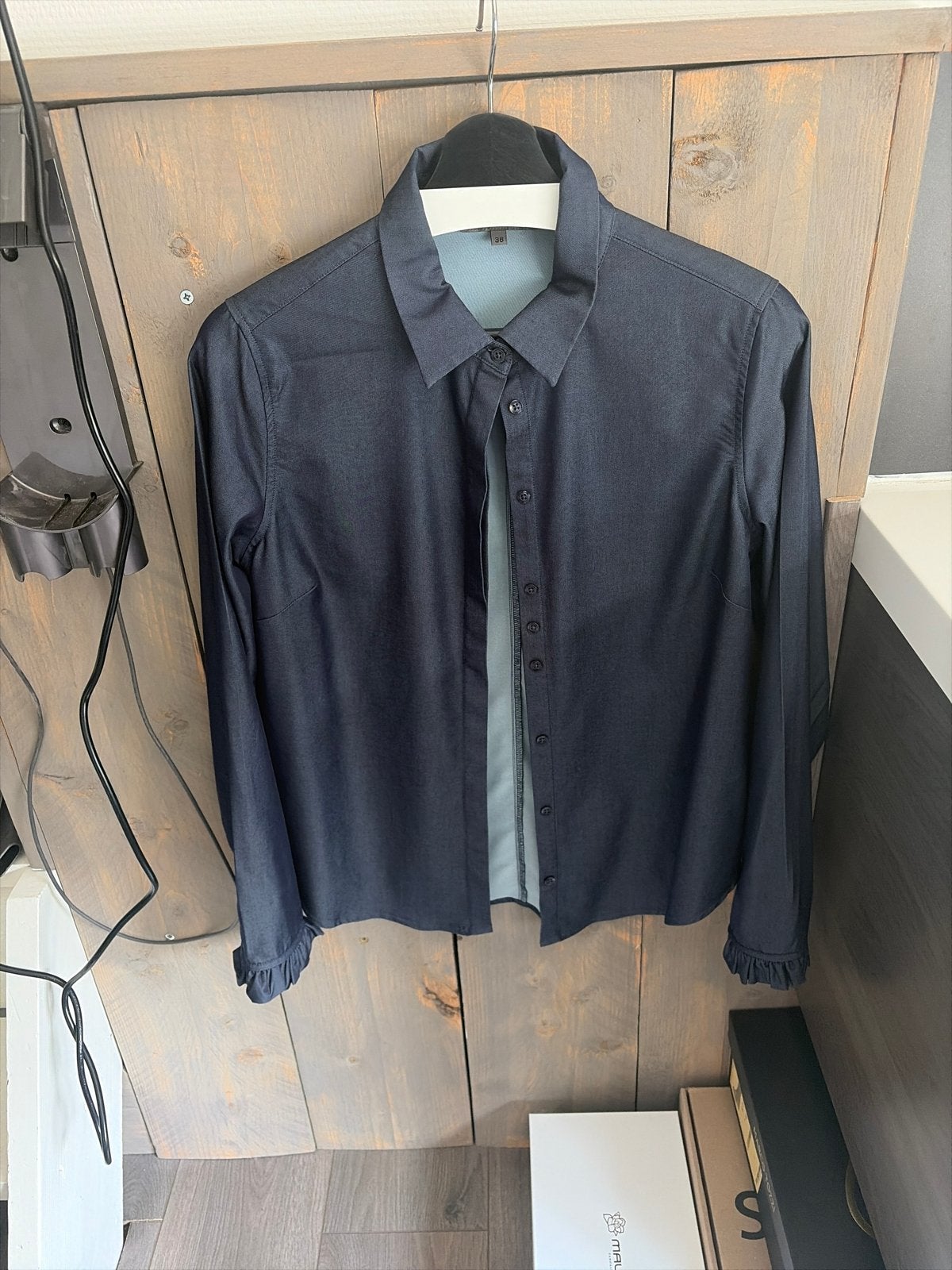 Lundgaard spijkerblouse maat 38, Ophalen of Verzenden, Zo goed als nieuw, Maat 38/40 (M), Blauw