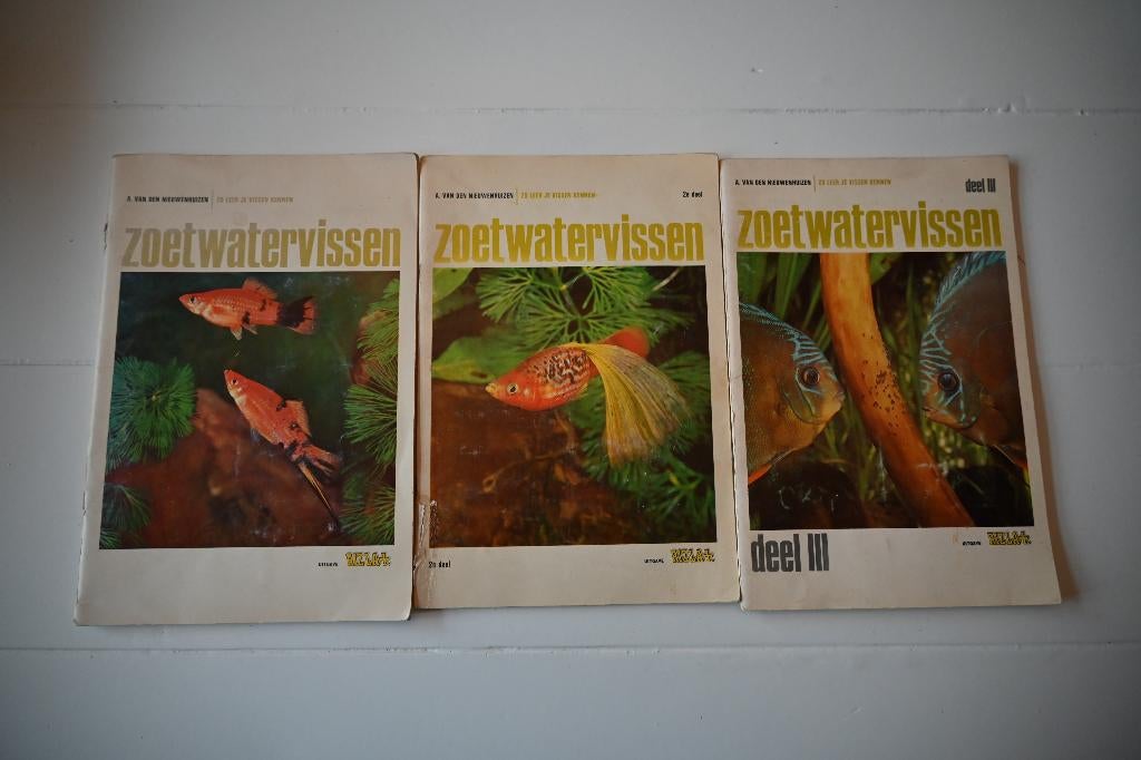 Zoetwatervissen 3 delige serie Rizla, Boeken, Natuur, Ophalen of Verzenden, Gelezen, Overige onderwerpen, M. Bot