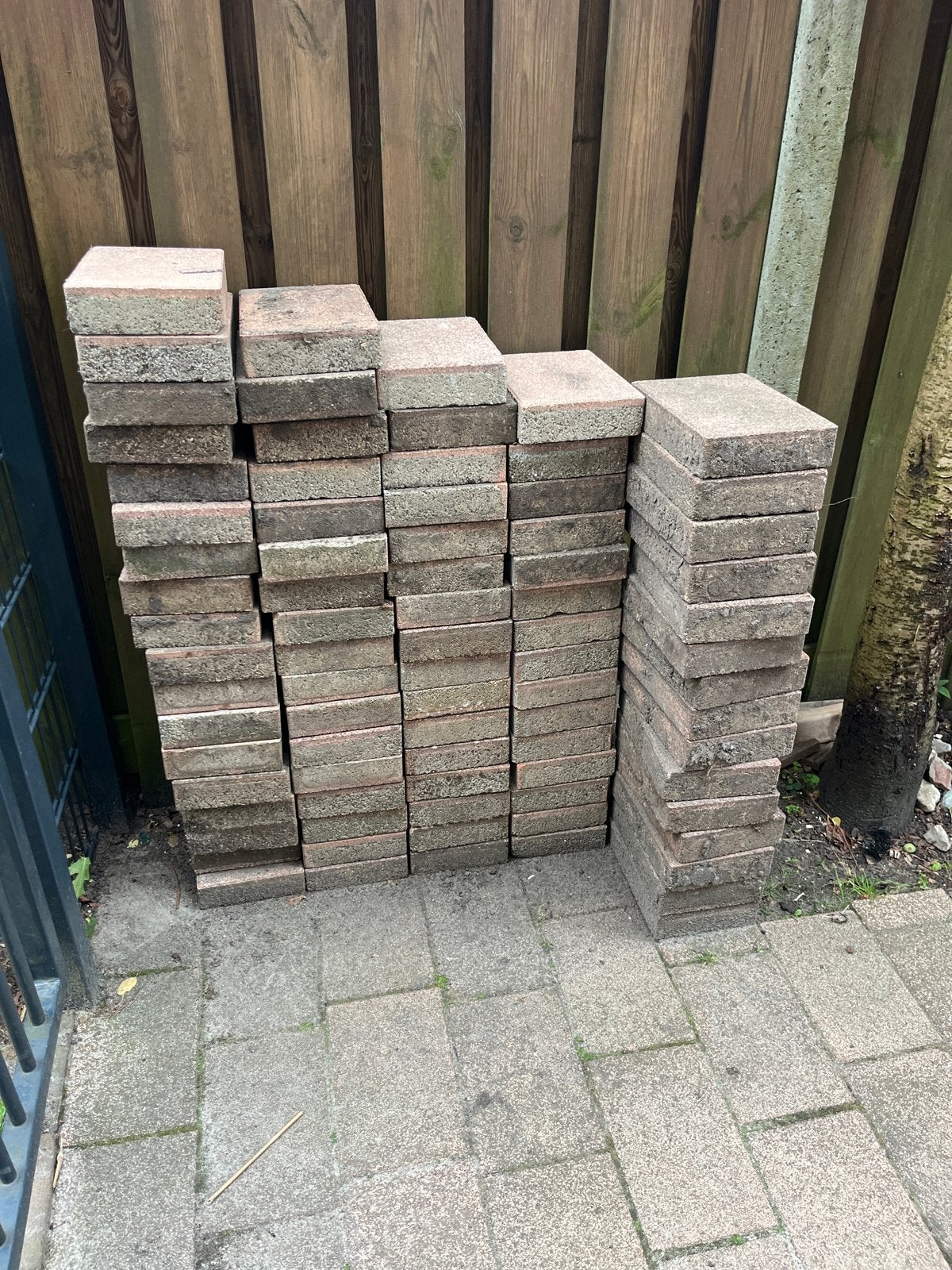 Terrastegels (20x30) - 81 stuks, Tuin en Terras, Tegels en Klinkers, Ophalen, Overige materialen, Gebruikt, 5 tot 10 m²