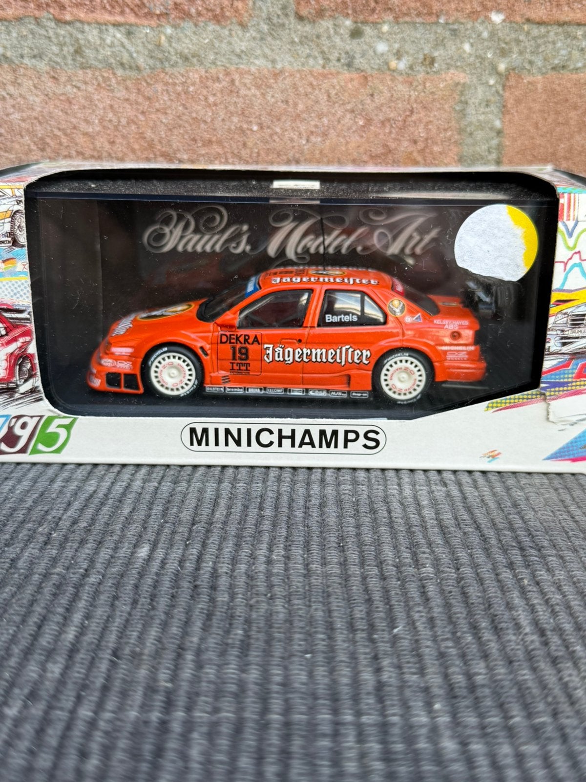 1:43 Minichamps Alfa Romeo 155 v6 ti DTM #19 Bartels….35,-, Ophalen of Verzenden, Zo goed als nieuw, Auto, MiniChamps
