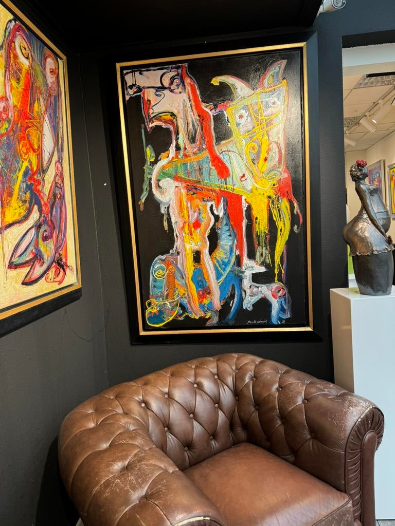Jan te Wierik Unieke Olieverf schilderijen., Antiek en Kunst, Kunst | Schilderijen | Modern, Ophalen of Verzenden