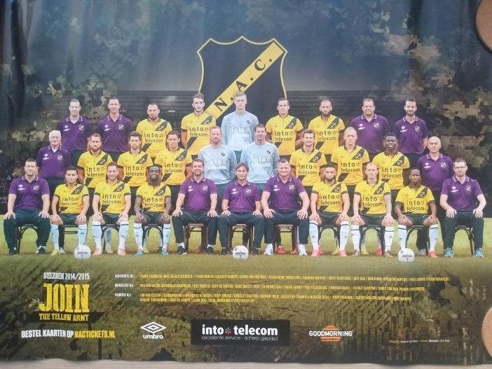 Originele grote NAC elftalposters diverse jaren, Ophalen of Verzenden, Zo goed als nieuw, NAC Breda, Poster, Plaatje of Sticker