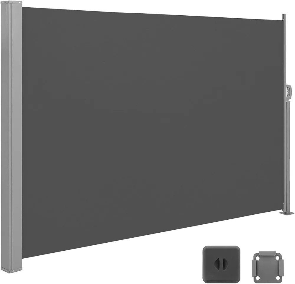 Uittrekbaar zijscherm 350x200 cm - Antraciet, Ophalen, Gebruikt, Overige typen, 150 tot 300 cm