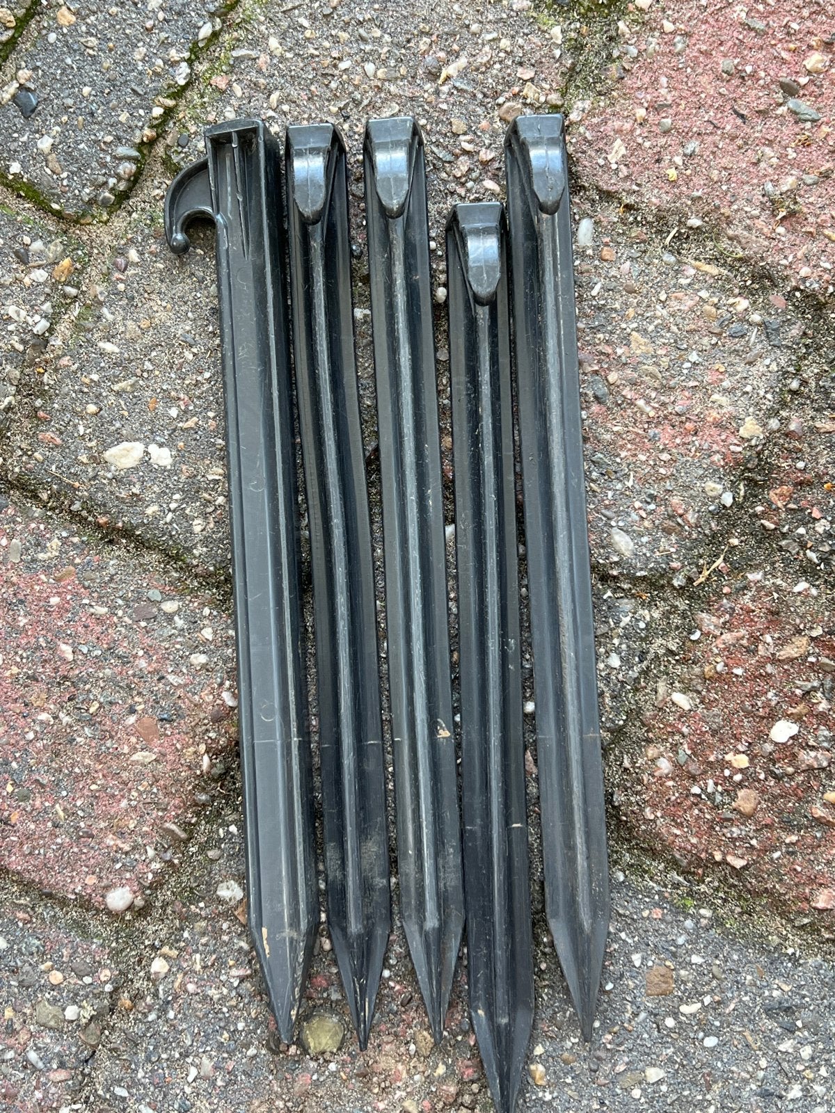 5 haringen 26cm, Caravans en Kamperen, Kampeeraccessoires, Ophalen, Gebruikt
