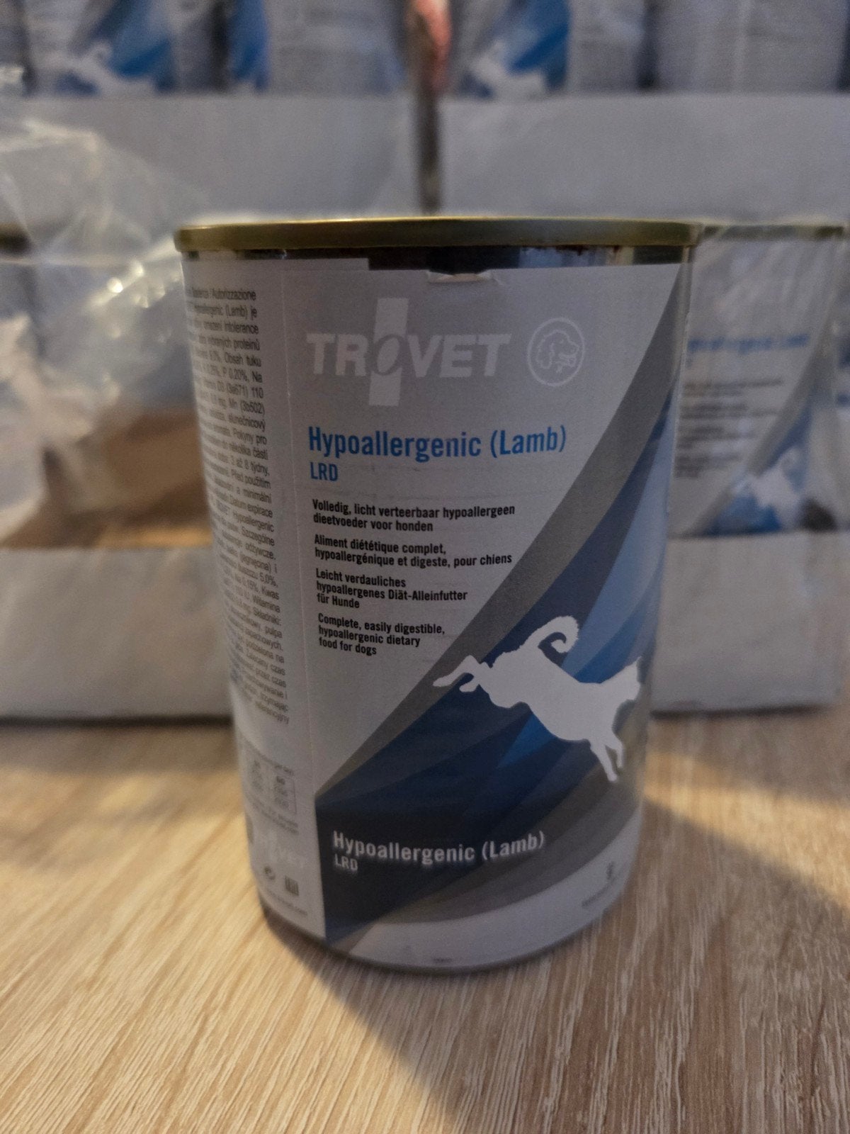 trovet lam en rijst voor honden 34 blikken 400 gram tht 2028, Dieren en Toebehoren, Dierenvoeding, Ophalen, Hond